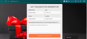 Personalize Gift Generator